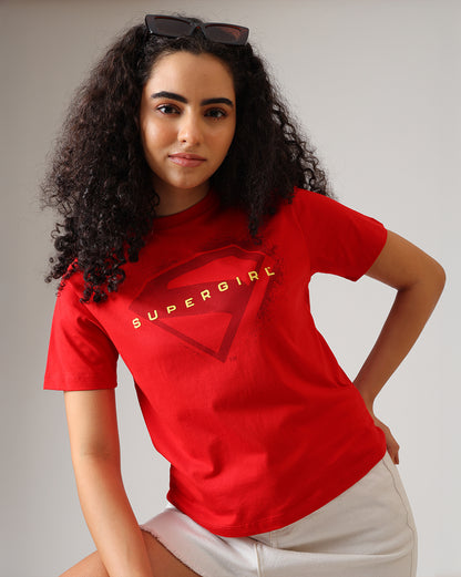 Supergirl Regular Fit Tshirt Women