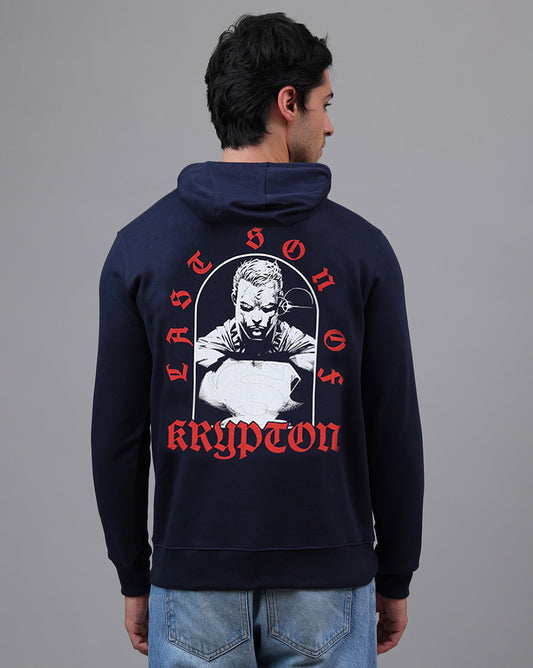 Superman Printed Regular Fit Hoodie For Men