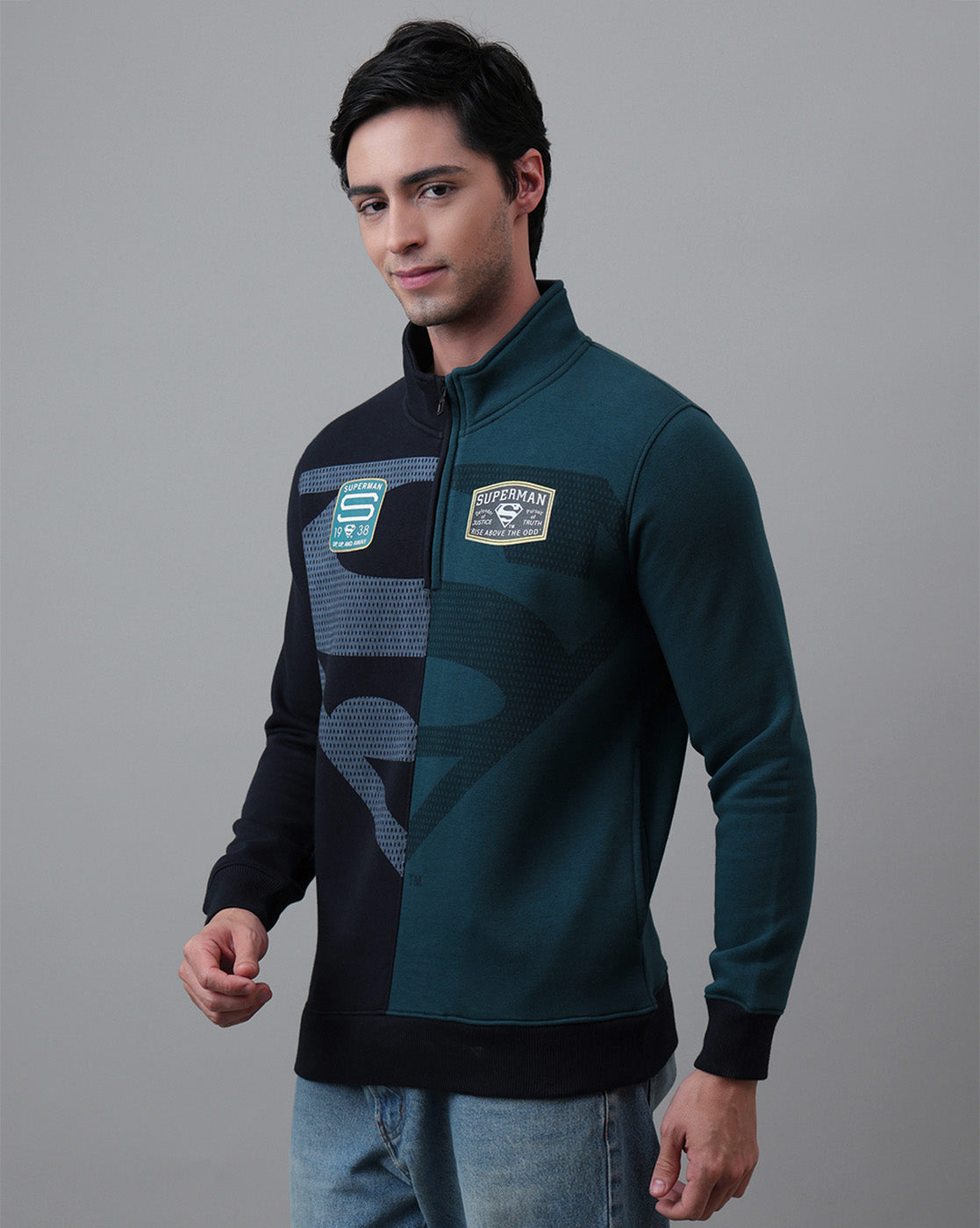 Superman Printed RegularFit Sweatshirt For Men