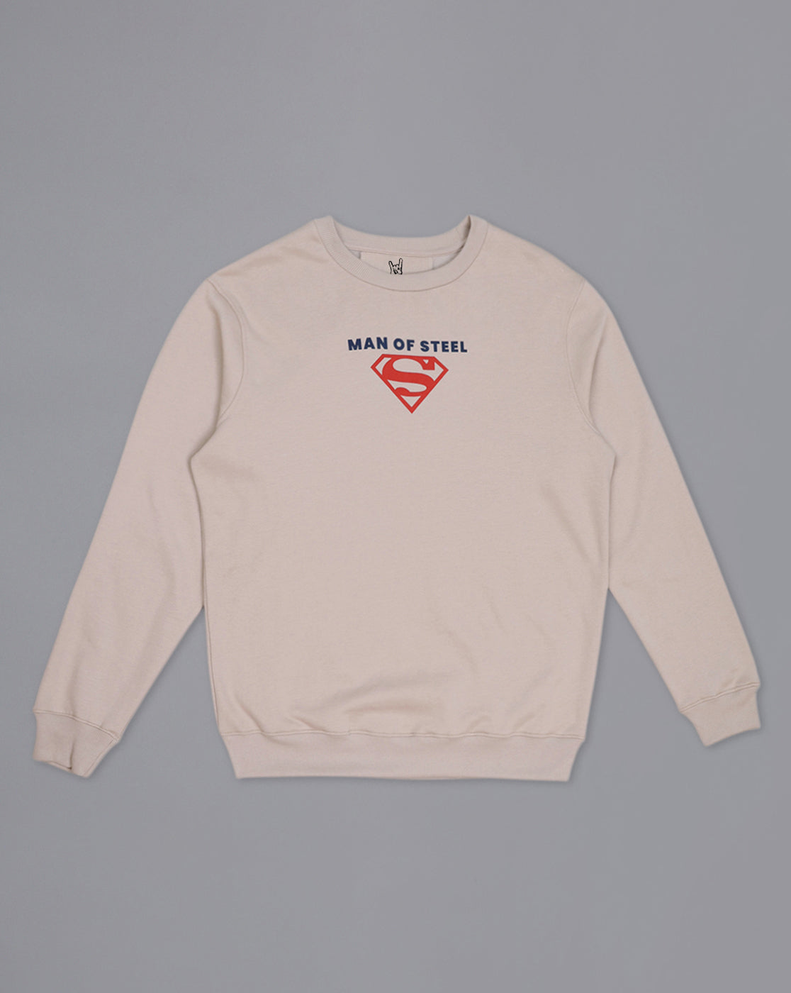 Superman Printed Regular Fit Sweatshirt For Men