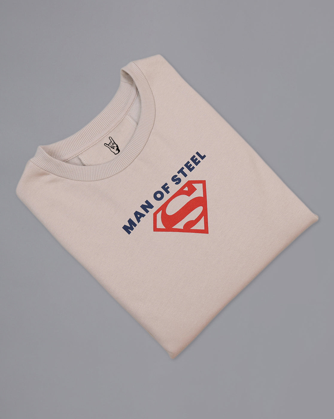 Superman Printed Regular Fit Sweatshirt For Men