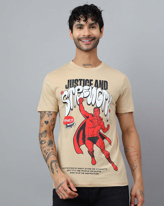 Superman Printed Regular Fit Tshirt For Men