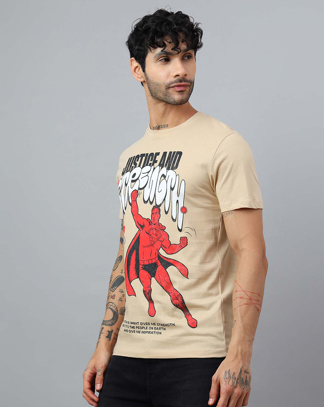 Superman Printed Regular Fit Tshirt For Men