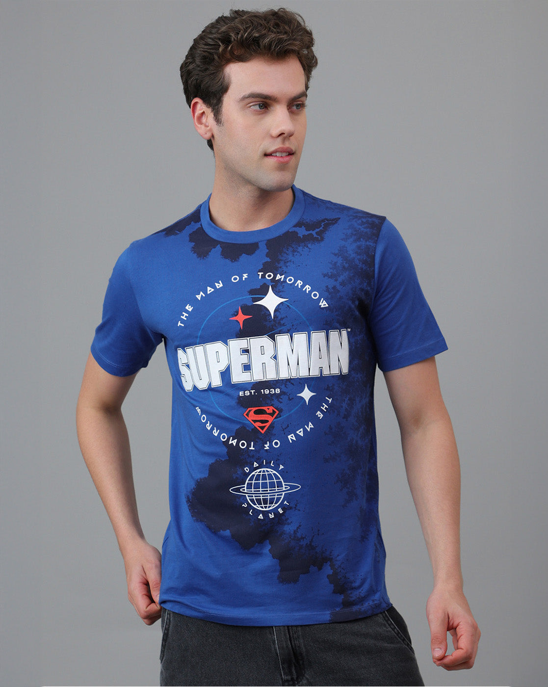 Superman Printed Regular Fit Tshirt For Men