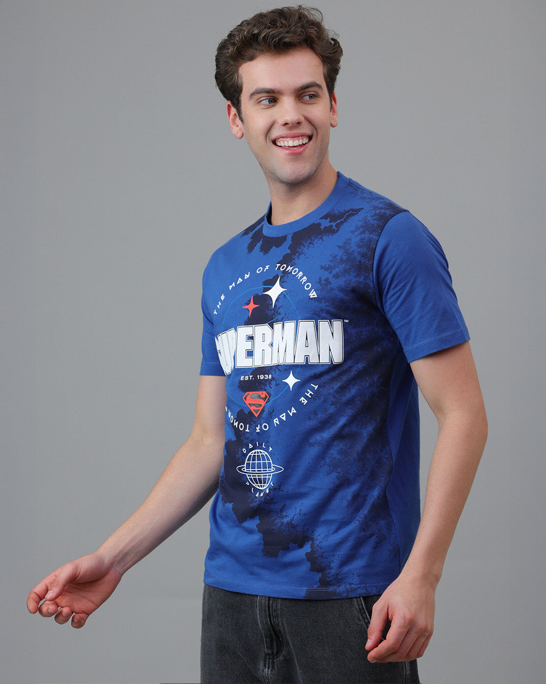 Superman Printed Regular Fit Tshirt For Men