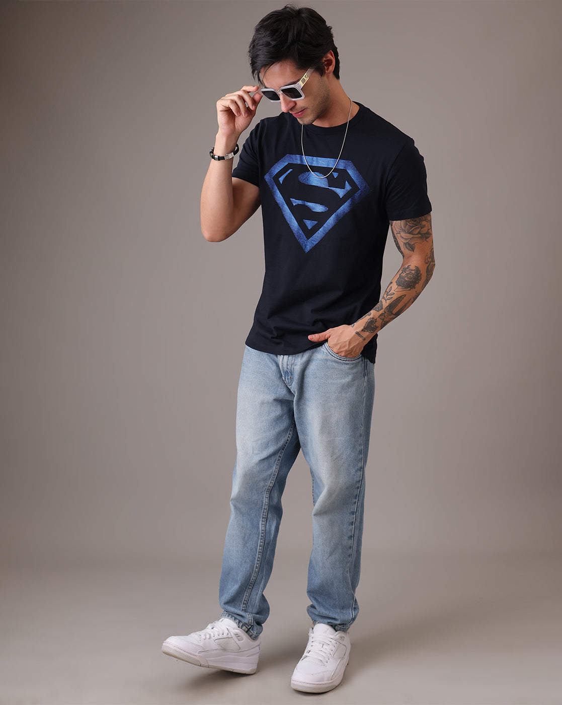 Superman Regular Fit Tshirt  Men