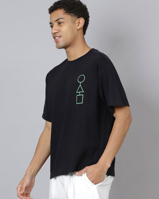 Netflix Squid Game Tshirt Men Oversized Black 