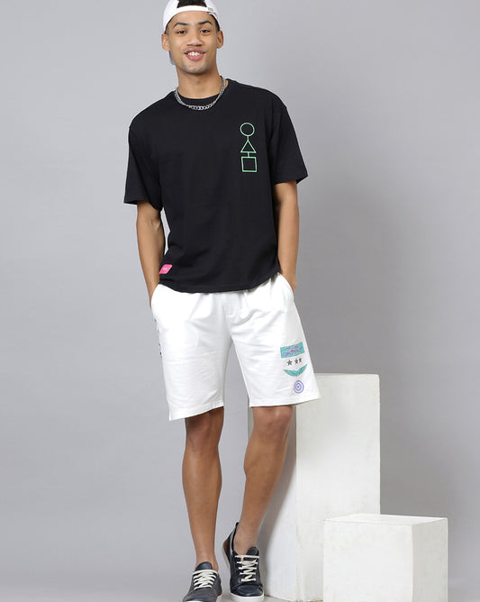 Netflix Squid Game Tshirt Men Oversized Black 