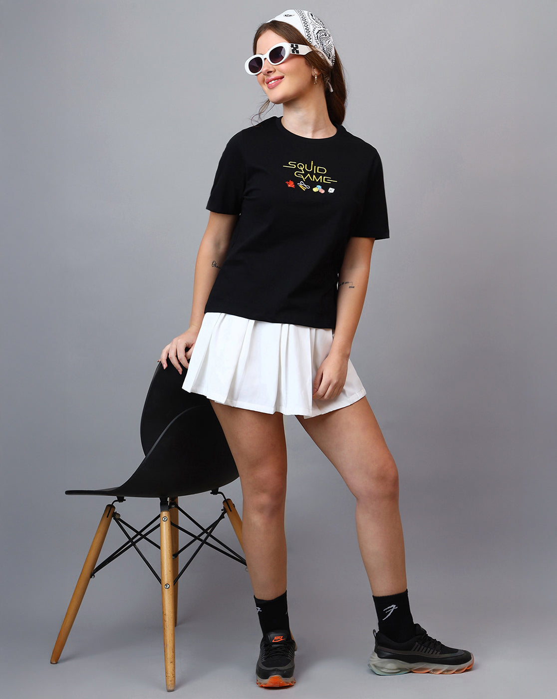 Squid Game Printed Regular Fit Tshirt For Women