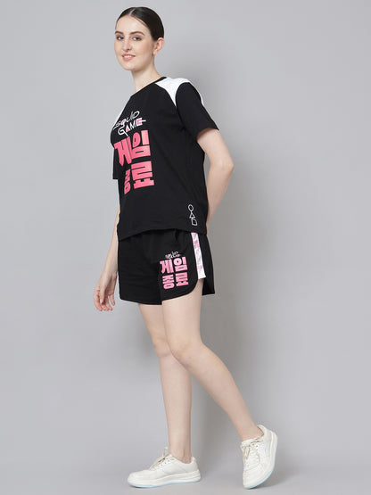 Squid Game  T-Shirt & Shorts Co-Ords Set  Women