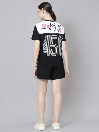 Squid Game  T-Shirt & Shorts Co-Ords Set  Women