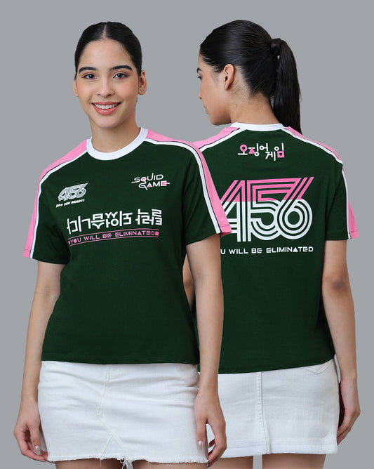 Squid Game Printed Regular Fit Tshirt For Women