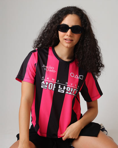 Squid Game Regular Fit Varsity Tshirt Women