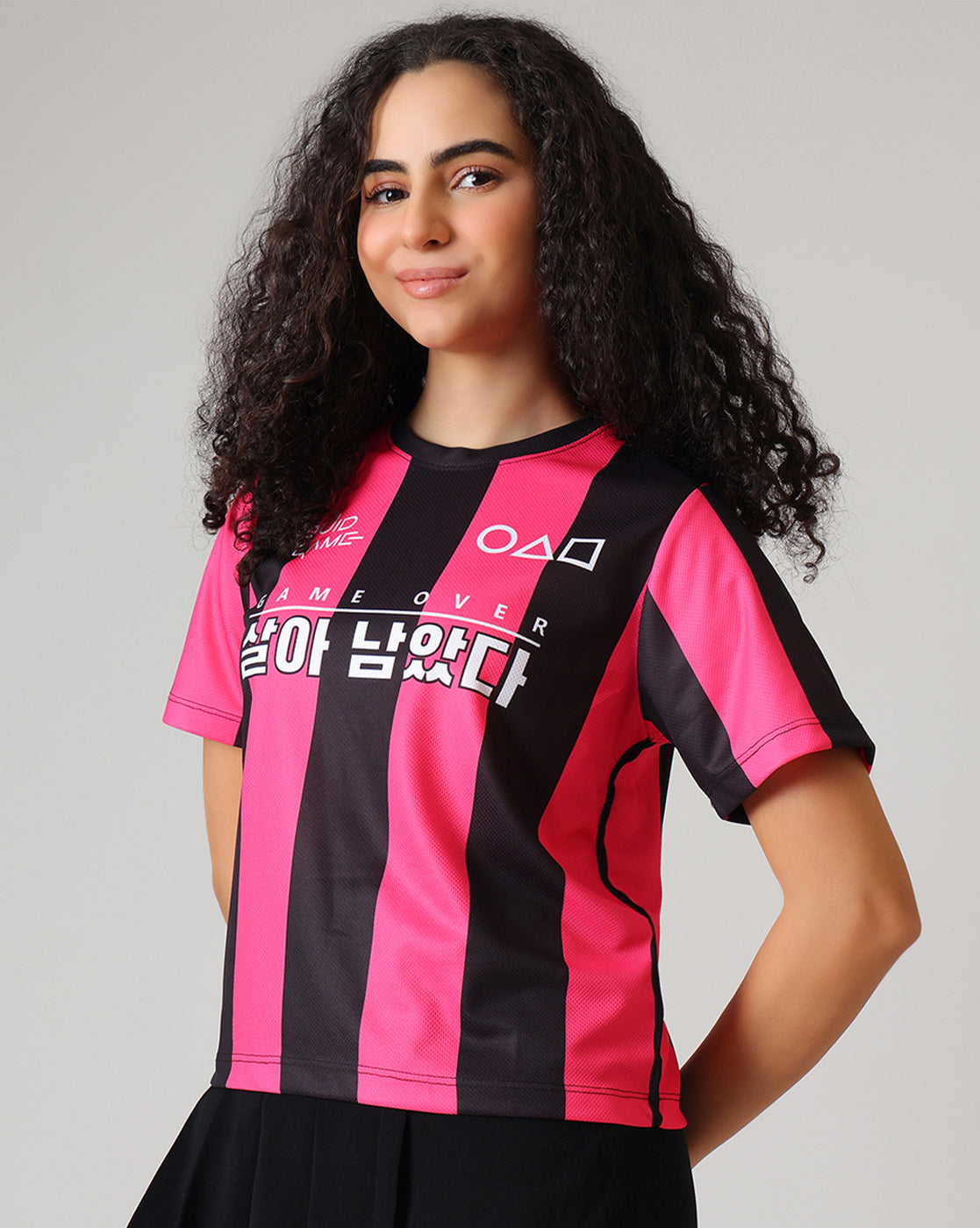 Squid Game Relaxed Fit Varsity Tshirt For Women