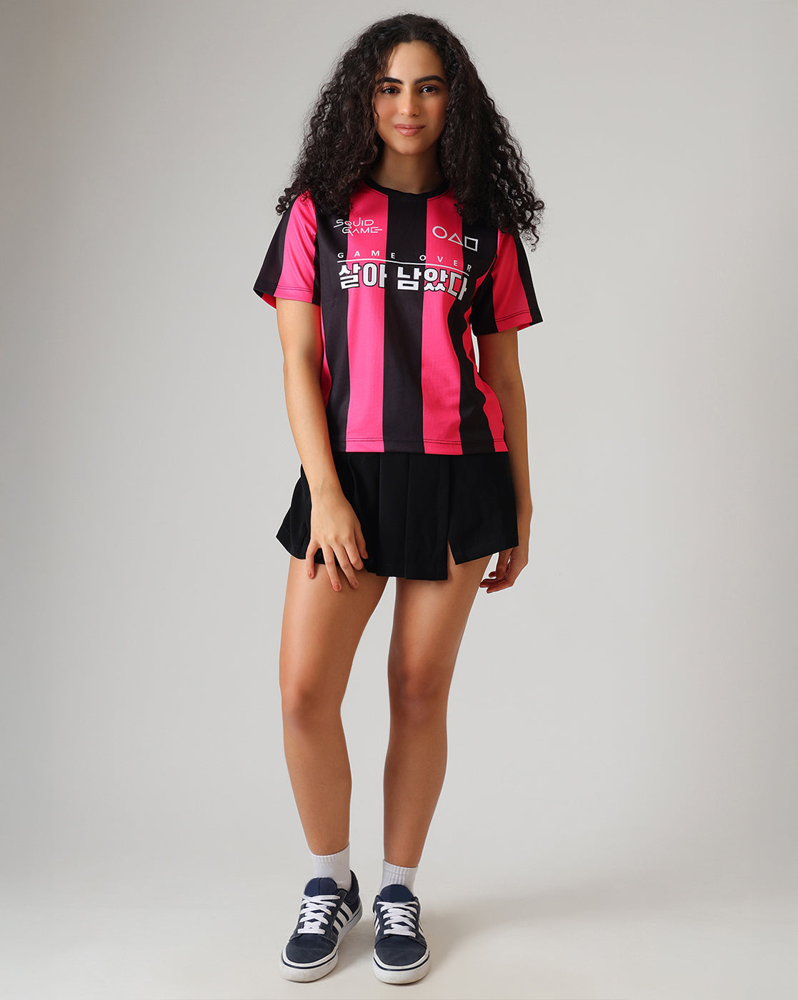 Squid Game Relaxed Fit Varsity Tshirt For Women