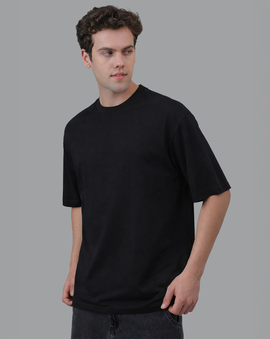 Pack of 2 Oversized Solid Tshirt For Men