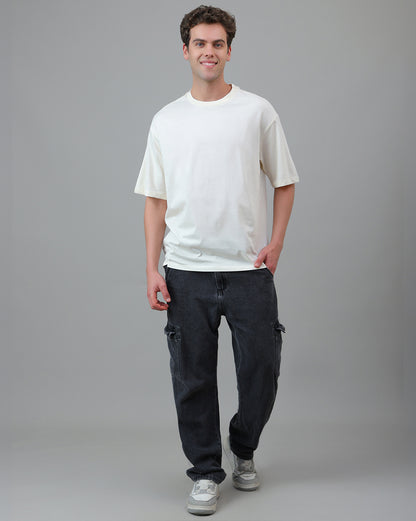 Pack of 2 Oversized Solid Tshirt  Men