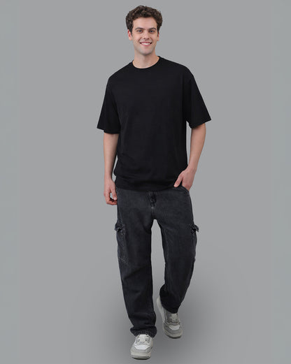 Pack of 2 Oversized Solid Tshirt  Men