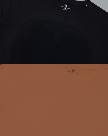 Pack of 2 Oversized Solid Tshirt  Men