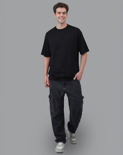 Pack of 2 Oversized Solid Tshirt  Men