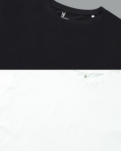Pack of 2 Oversized Solid Tshirt  Women