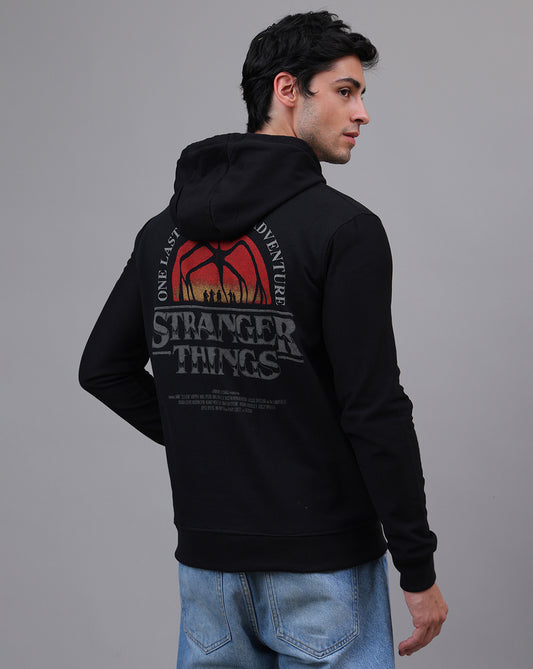 Stranger Things Printed Regular Fit Hoodie For Men
