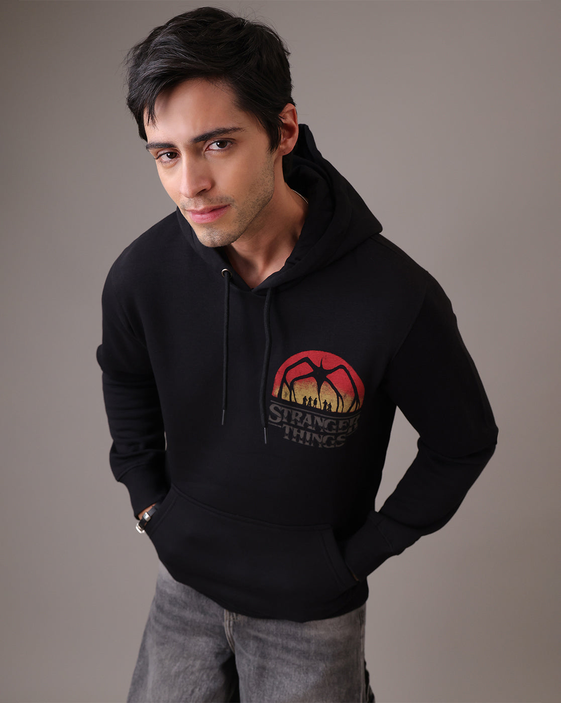 Stranger Things  Regular Fit Hoodie  Men