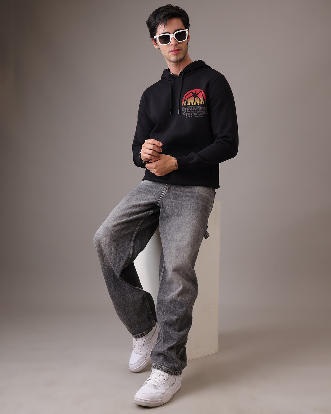 Stranger Things  Regular Fit Hoodie  Men