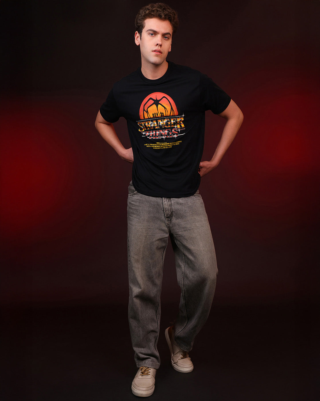 Stranger Things Hawkins Original Regular Fit Tshirt Men