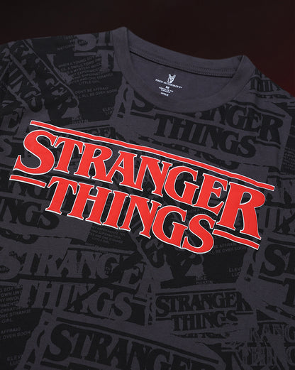 Stranger Things Regular Fit Tshirt  Men