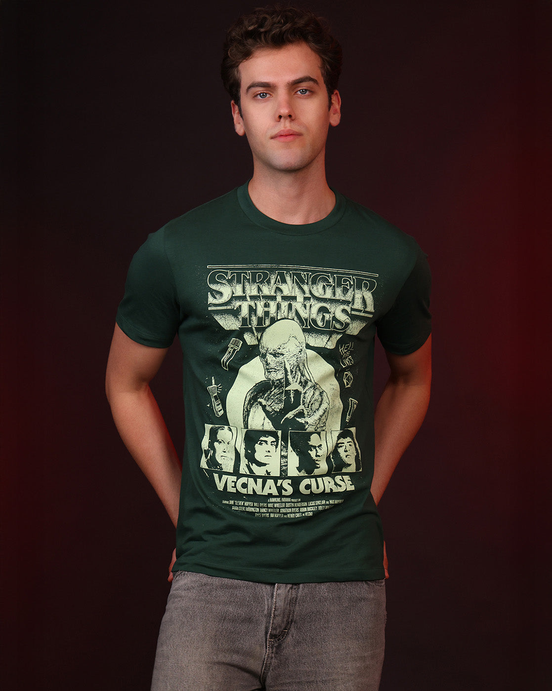 Stranger Things Vecna's Curse Regular Fit Tshirt Men