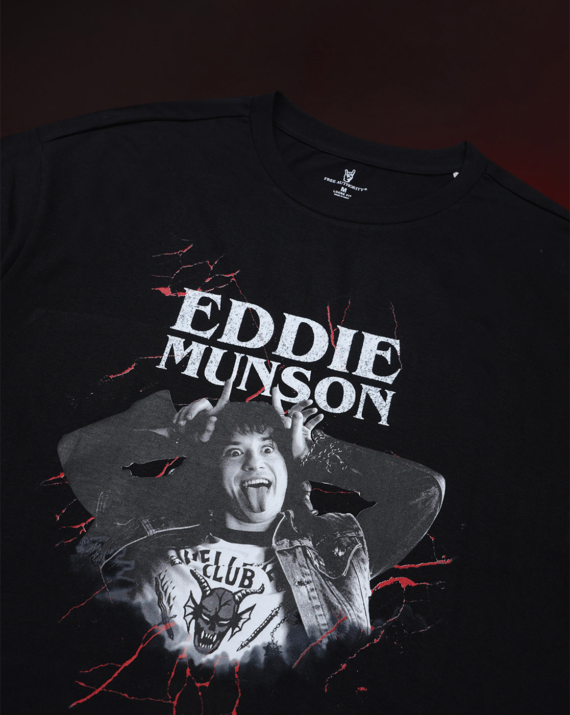 Stranger Things Eddie Munson Oversized Tshirt Unisex