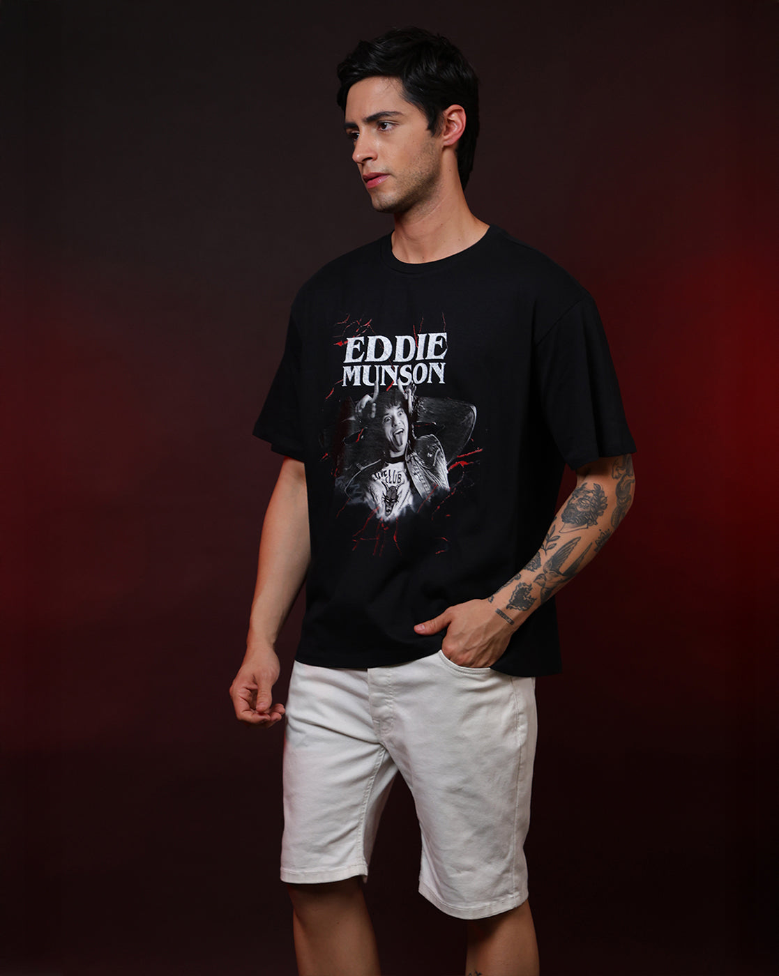 Stranger Things Eddie Munson Oversized Tshirt Unisex