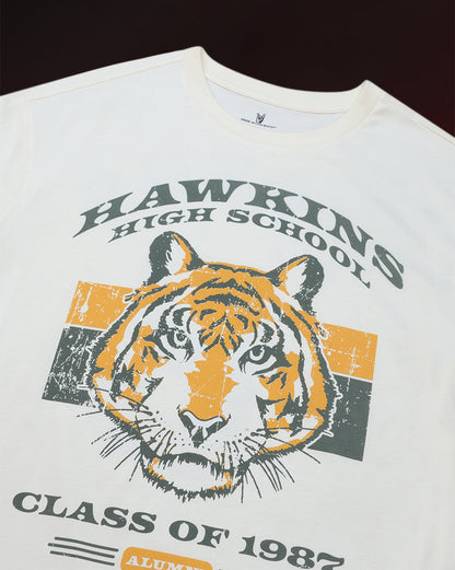 Stranger Things Hawkins High Oversized Tshirt Unisex