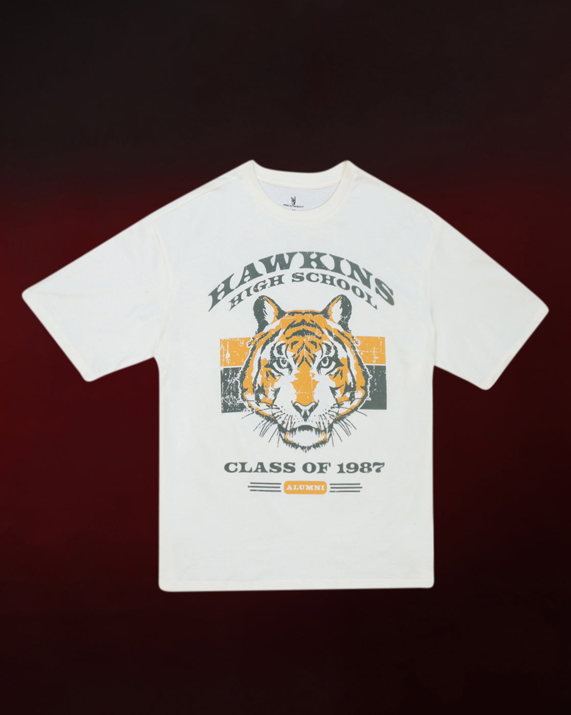 Stranger Things Hawkins High Oversized Tshirt Unisex