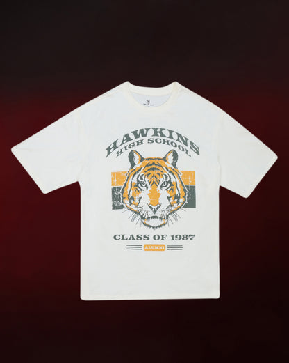 Stranger Things Hawkins High Oversized Tshirt Unisex