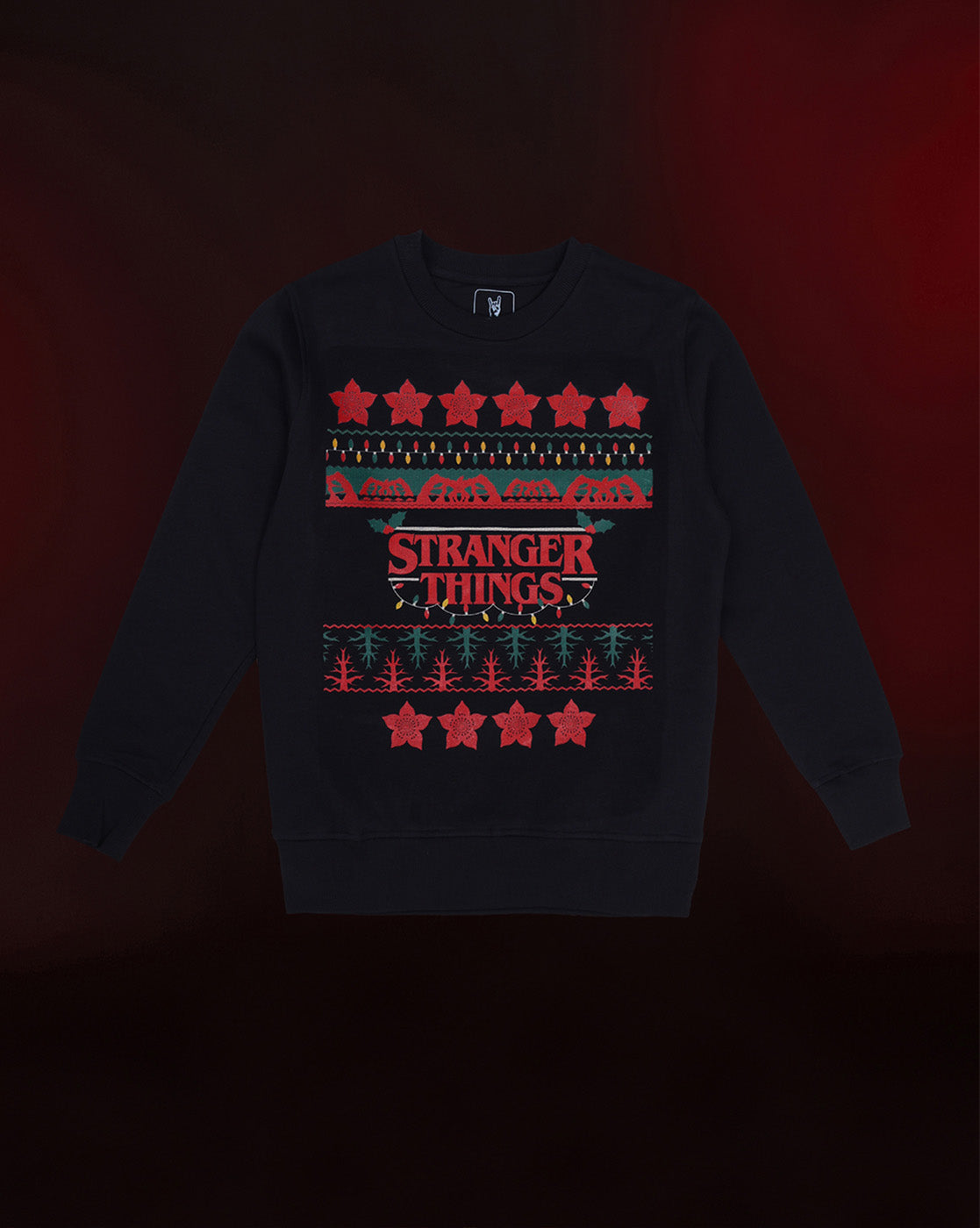 Stranger Things Ugly Sweater Theme Relaxed Fit Sweatshirt For Women