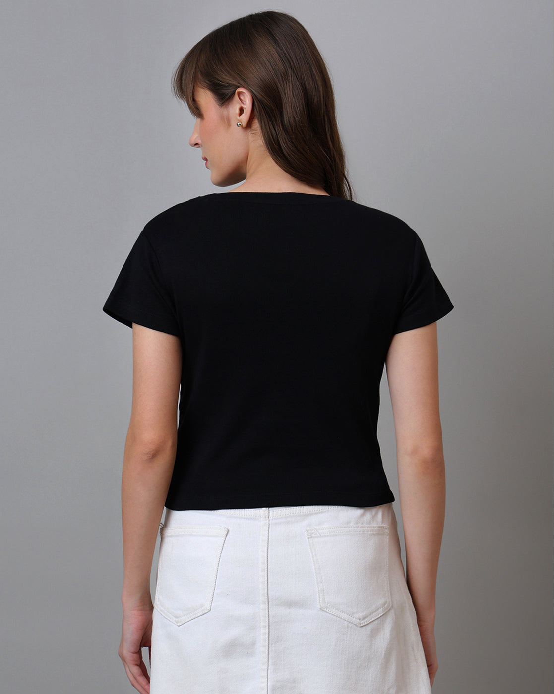 Stranger Things Regular Fit Crop Tshirt For Women