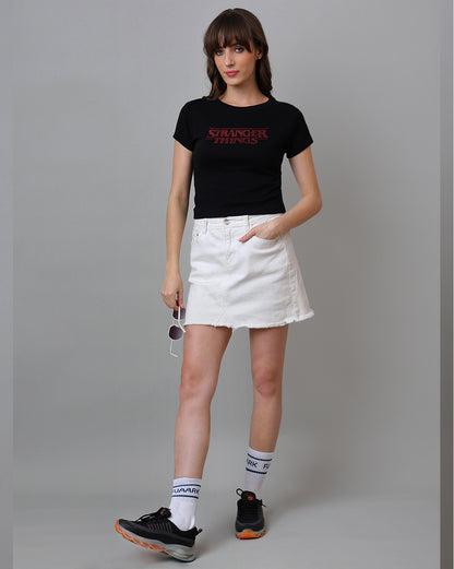Stranger Things Rhinestones Baby Tee