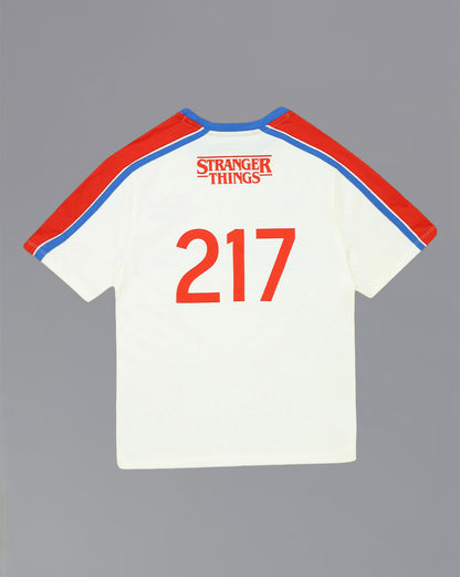 Stranger Things Indiana Original Embroidered Regular Fit Tshirt  Women