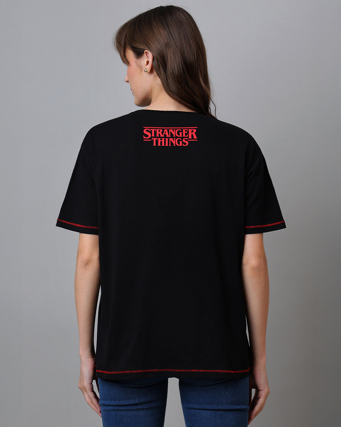 Stranger Things Hellfire Club Oversized Tshirt For Women