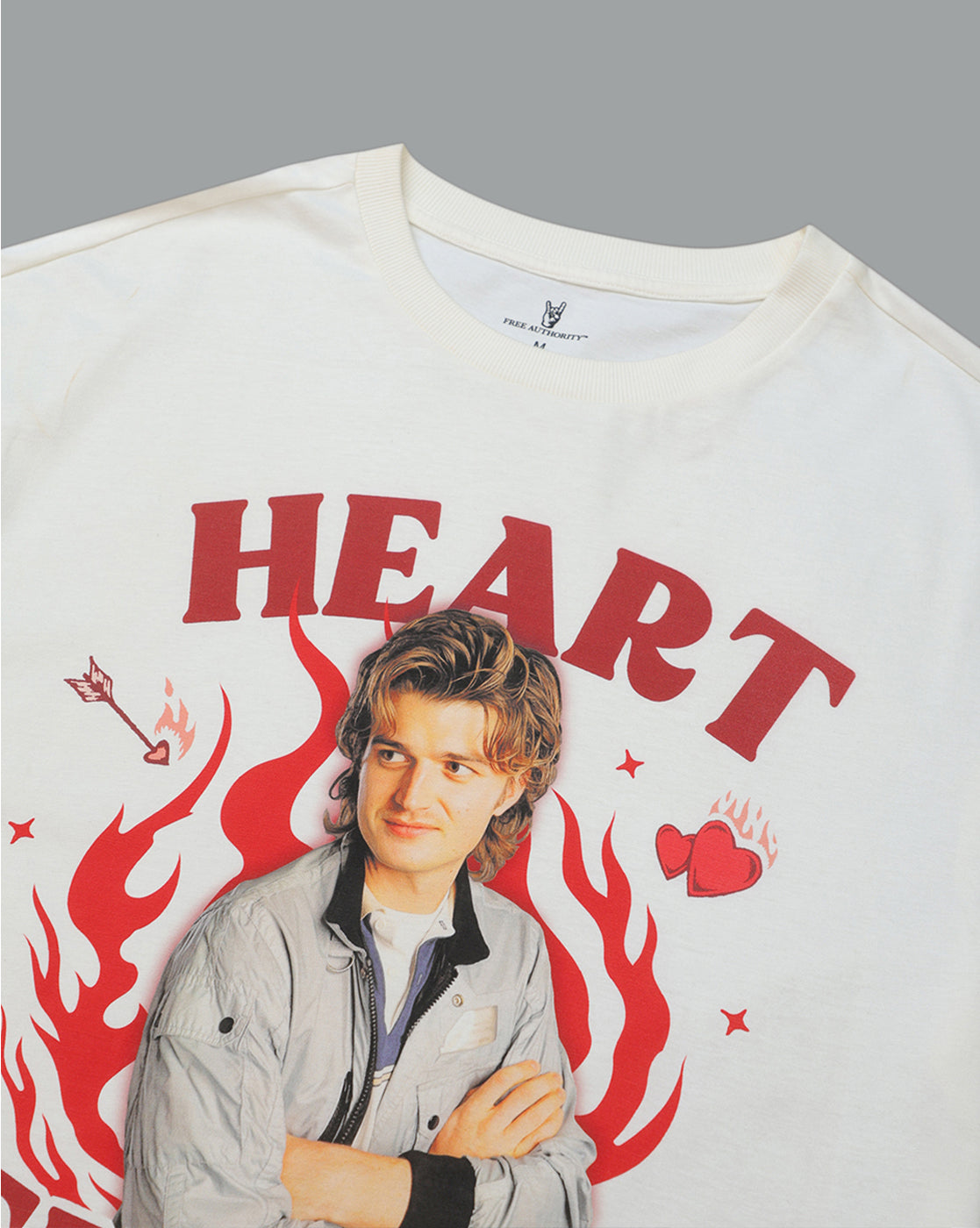 Stranger Things Steve Harrington Heart Throb Oversized Tshirt Women