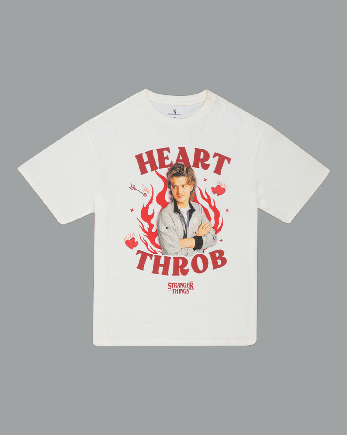 Stranger Things Steve Harrington Heart Throb Oversized Tshirt Women