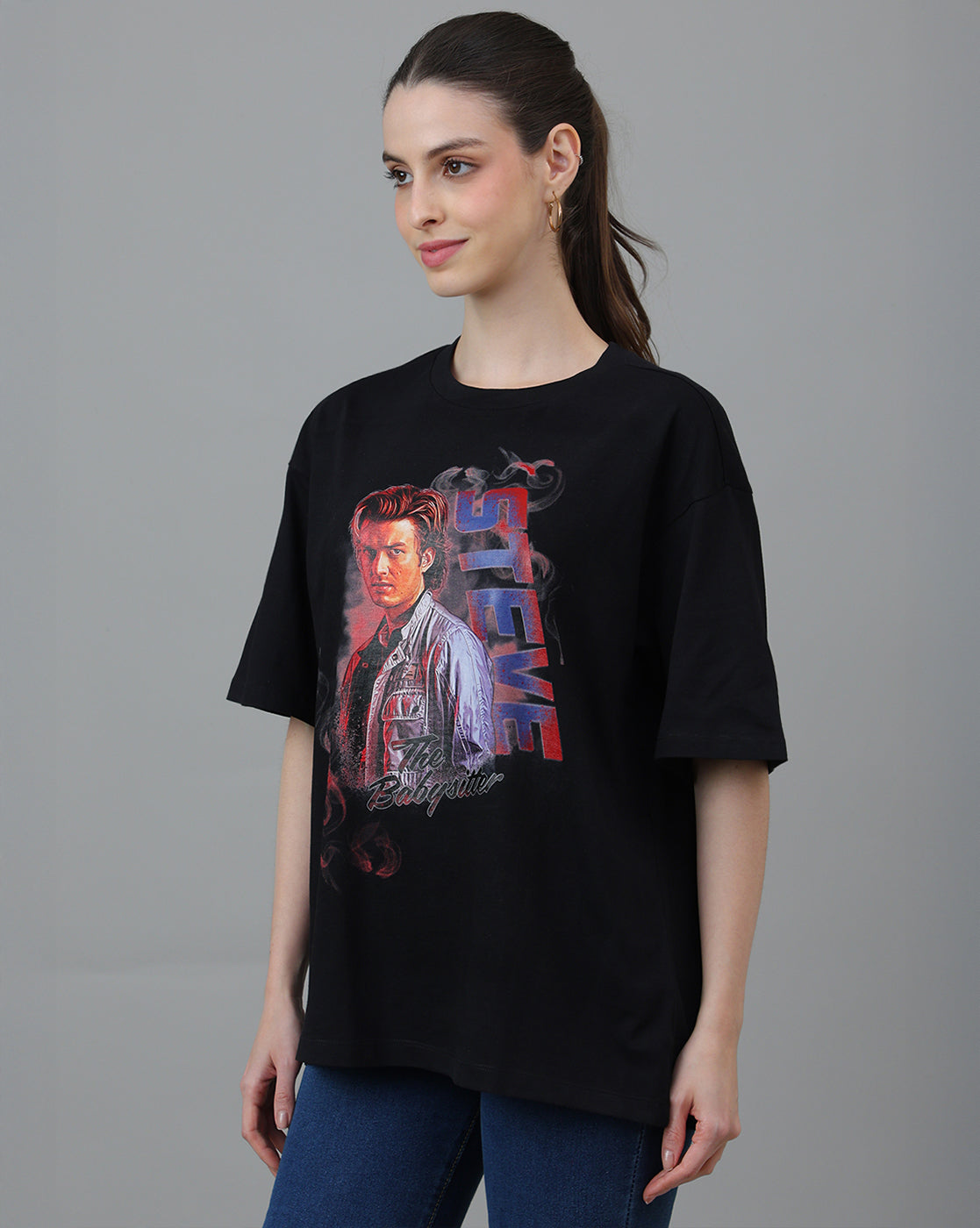 Stranger Things Steve Harrington The Babysitter Oversized Tshirt Women