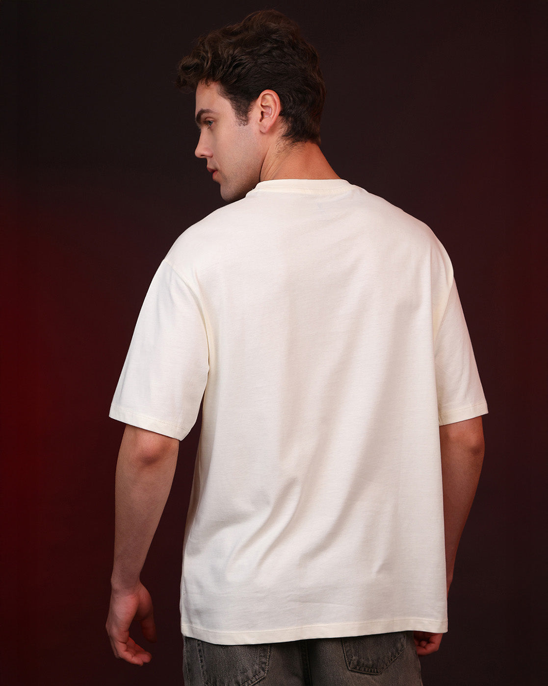 Stranger Things Upside Down Christmas Oversized Tshirt For Men