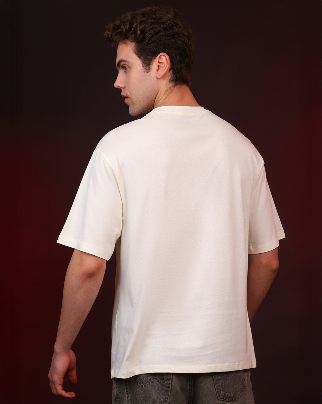 Stranger Things Happy Holidays Oversized Tshirt For Men