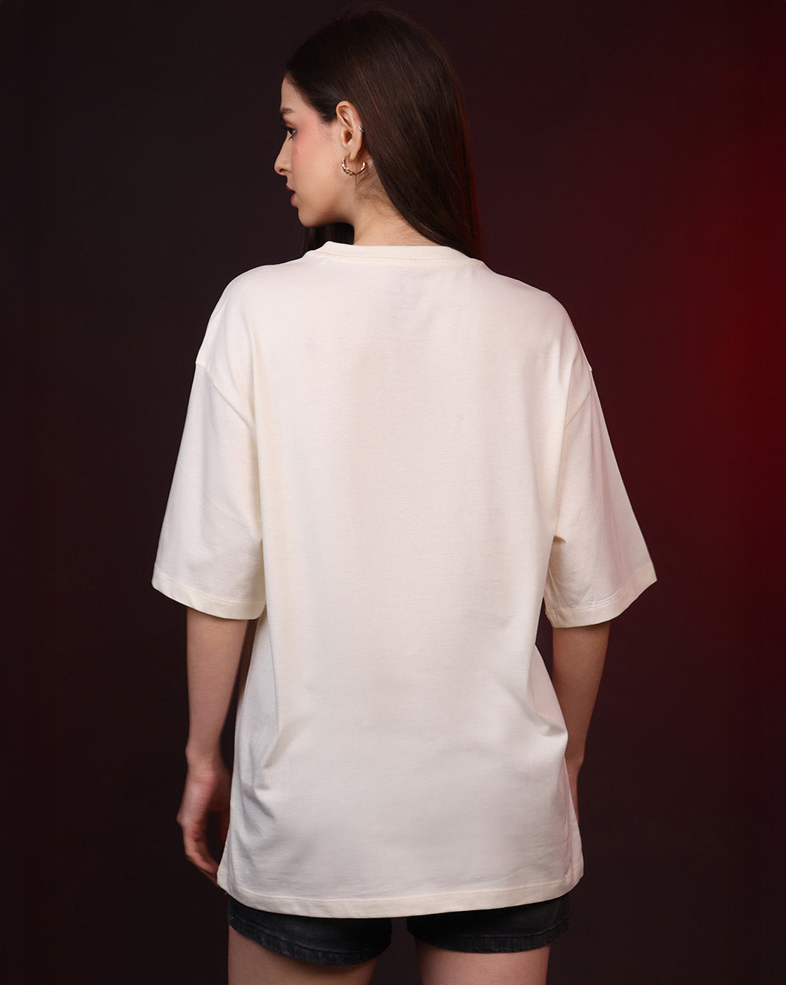 Stranger Things Happy Holidays Oversized Tshirt Women