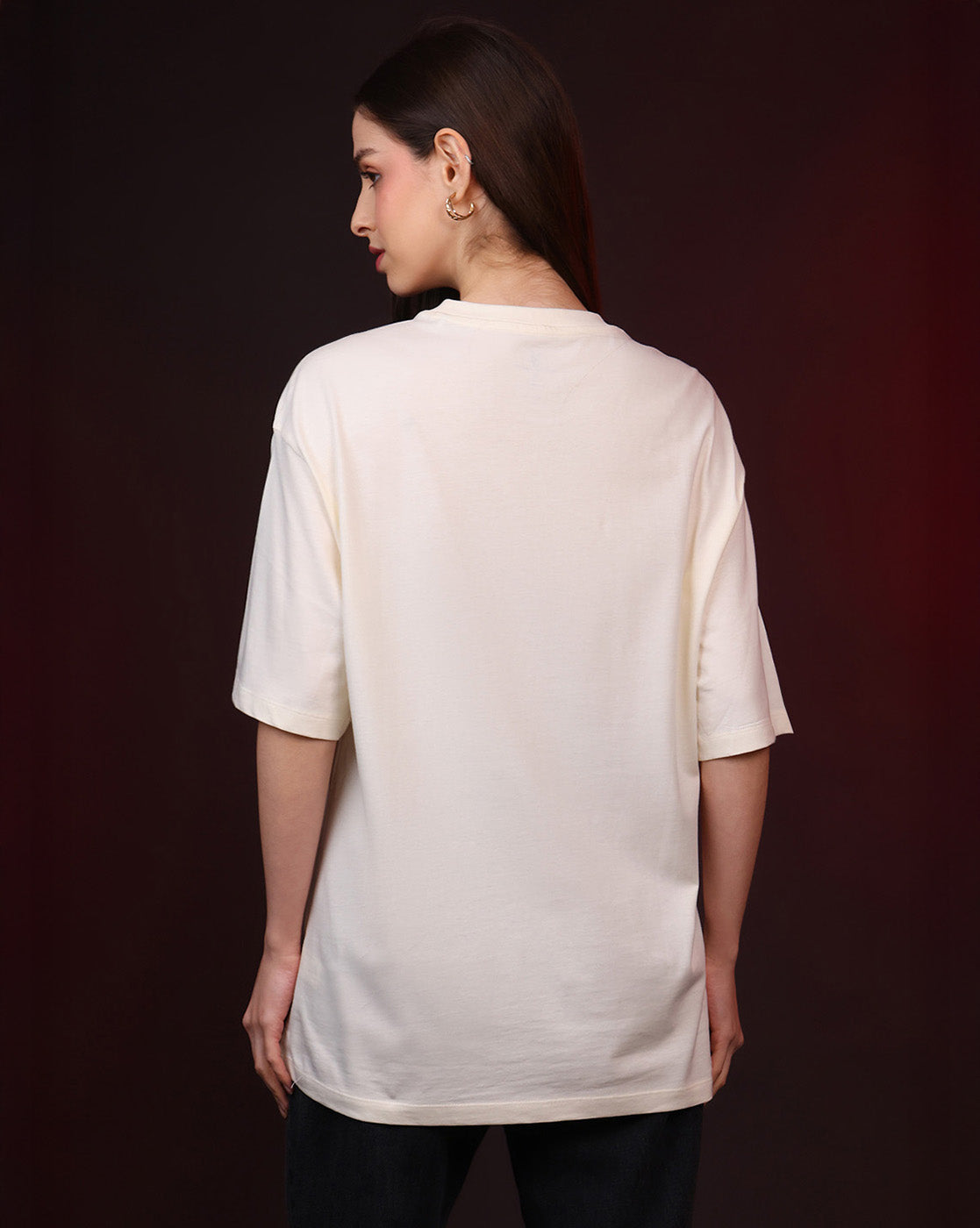 Stranger Things Upside Down Christmas Oversized Tshirt Women