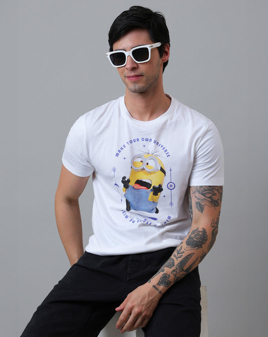 Minions Printed Regular Fit Tshirt For Men