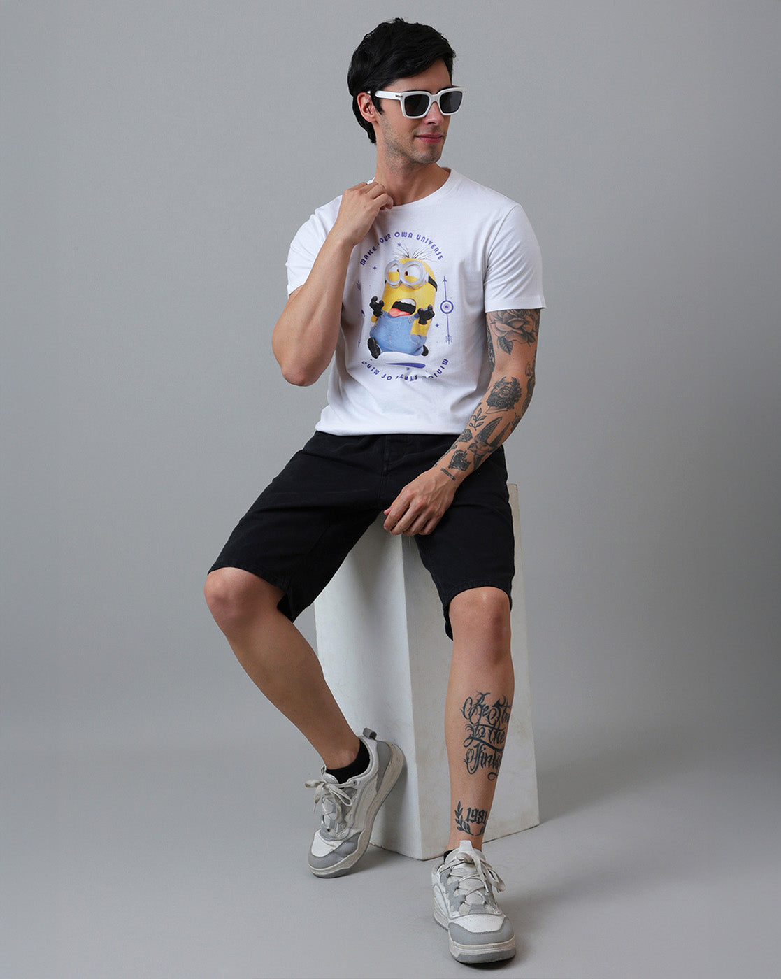 Minions Printed Regular Fit Tshirt For Men